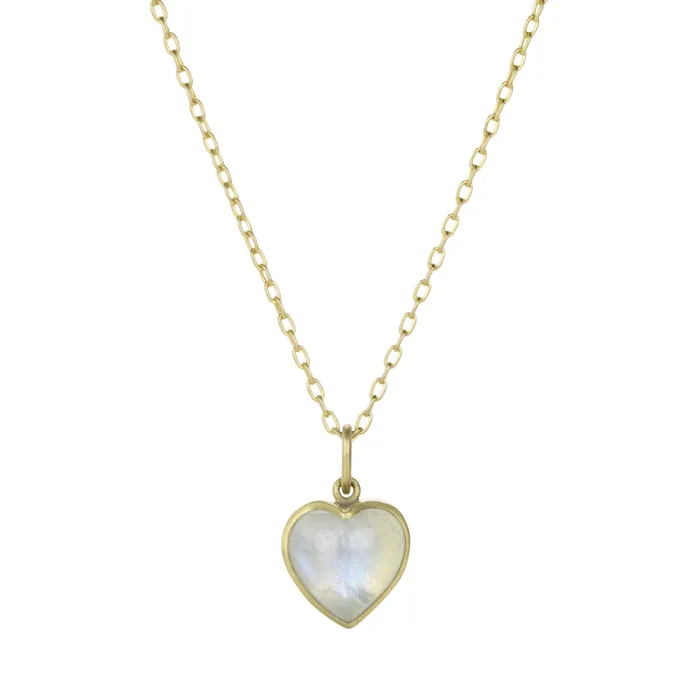 Necklaces Lola Brooks Moonstone Sweetheart Necklace
