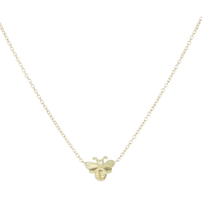 Necklaces Victoria Cunningham Tiny Bee Necklace