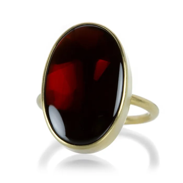 Oval Almadine Garnet Ring Gabriella Kiss Rings