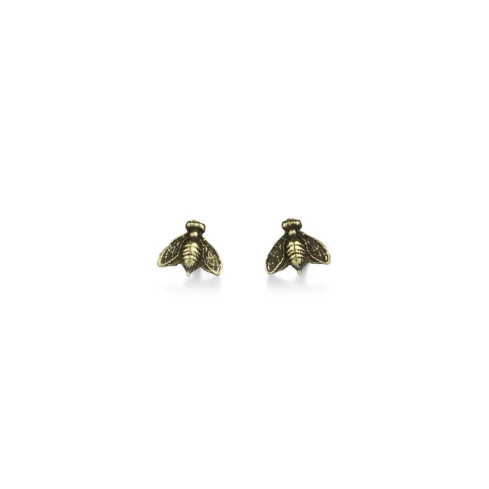 PreStyled Sets 14k Yellow Gold Bee Studs Pyrrha