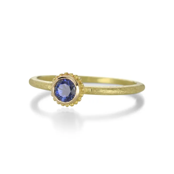 Rings Barbara Heinrich Round Sapphire Ring
