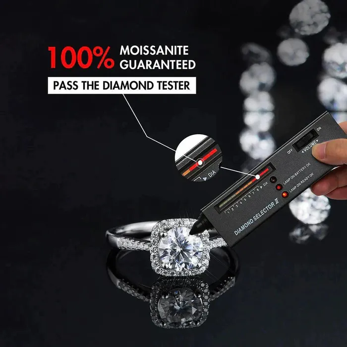 Rings Pear Cut Moissanite Diamond Paved Halo Ring for Women WuZouLiShiDa