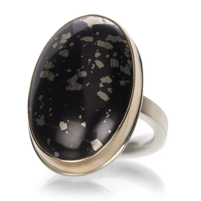 Rings Pyrite in Schist Ring Jamie Joseph