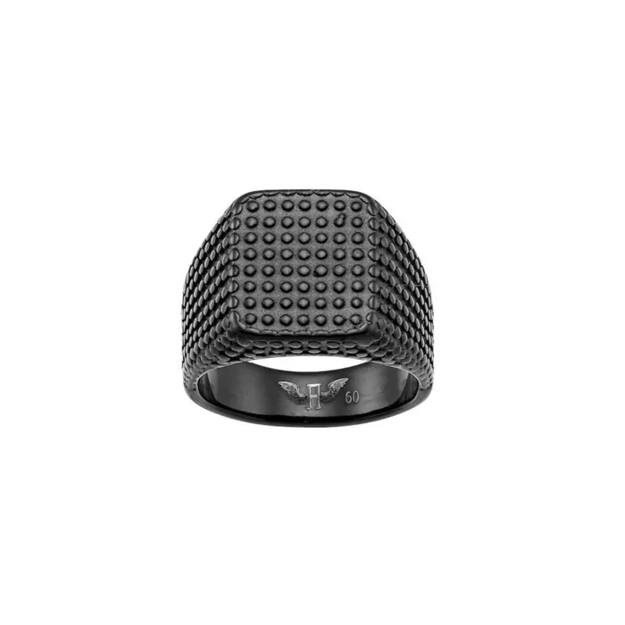 Rings Spirito Rosa Aeon Athens Ring Black Ion Plated Stainless Steel