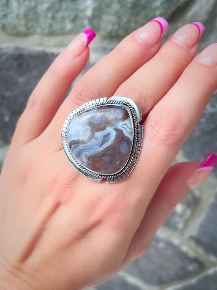 Sophiareneboutiquecom Sterling Silver Artisan Agate Rings Rings