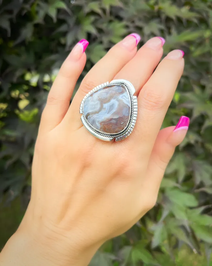 Sophiareneboutiquecom Sterling Silver Artisan Agate Rings Rings