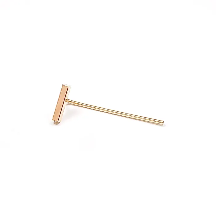 Bar Threader Earrings 14K Gold Filled Hoops By Hand Earrings