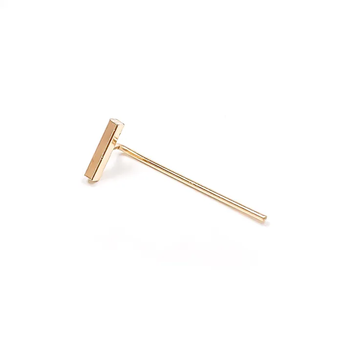 Bar Threader Earrings 14K Gold Filled Hoops By Hand Earrings
