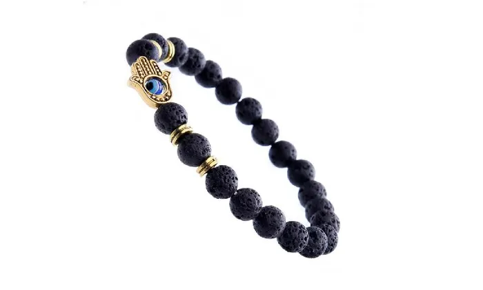 Bracelets Black Natural Lava Stone Stylish Bracelet For sparklingselections Bracelets Black Natural Lava Stone Stylish Bracelet For sparklingselections