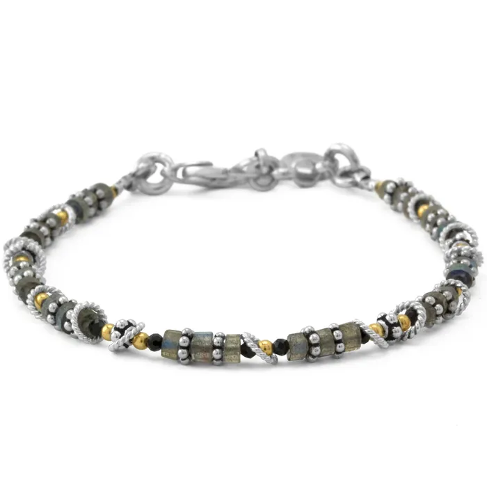 Bracelets Elisa Ilana Labradorite Spinel Bracelet