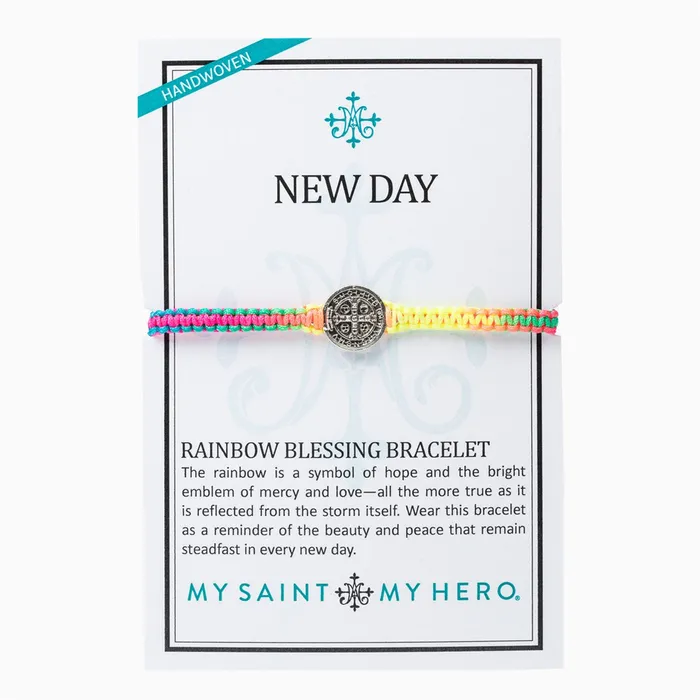 Bracelets My Saint My Hero New Day Rainbow Blessing Bracelet