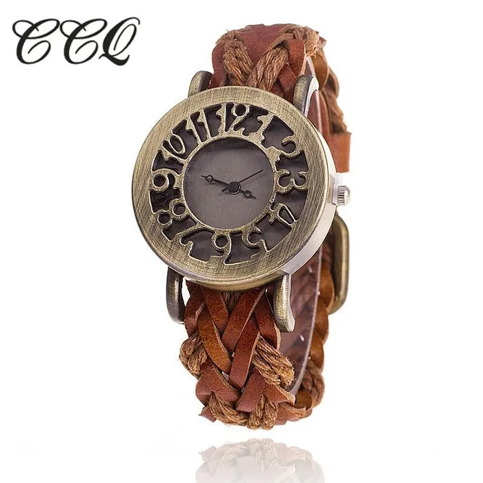 Bracelets sparklingselections New Stylish Braided Leather Bracelet Watch