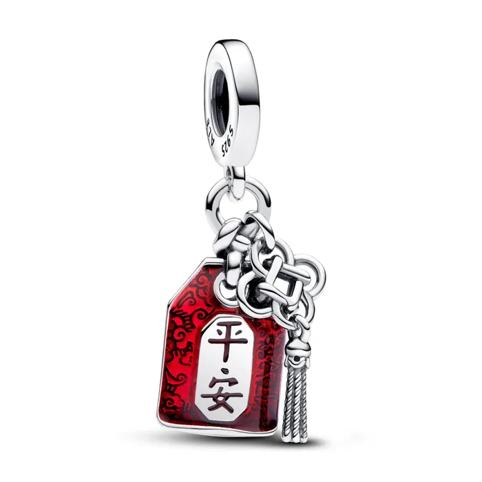 Charm Necklaces Lucky Amulet Double Dangle Charm Pandora