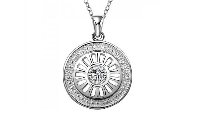 Dainty Forever Round Zircon Pendant Necklace sparklingselections Necklaces Dainty Forever Round Zircon Pendant Necklace sparklingselections Necklaces