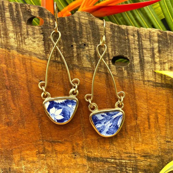 Earrings Garden Abloom 14k Gold Earrings Crucian Gold