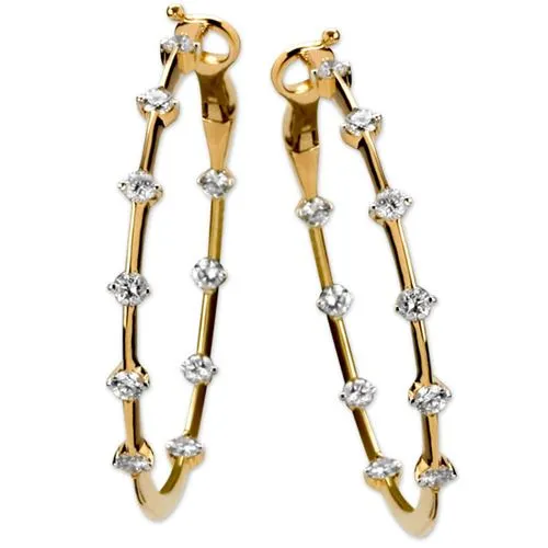 Earrings Gold Diamond Earrings338545 Elisa Ilana