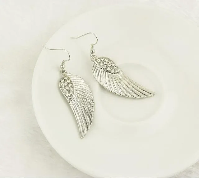 Earrings sparklingselections Dangle Long Earrings With Top Quality Big Wing For Women Earrings sparklingselections Dangle Long Earrings With Top Quality Big Wing For Women