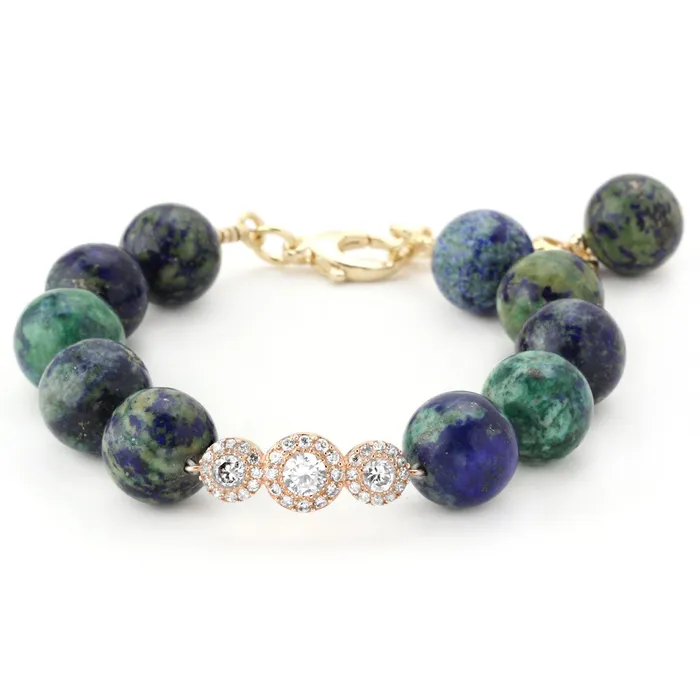 Elisa Ilana Bracelets Lollies Azurite Malachite Bracelet 344587