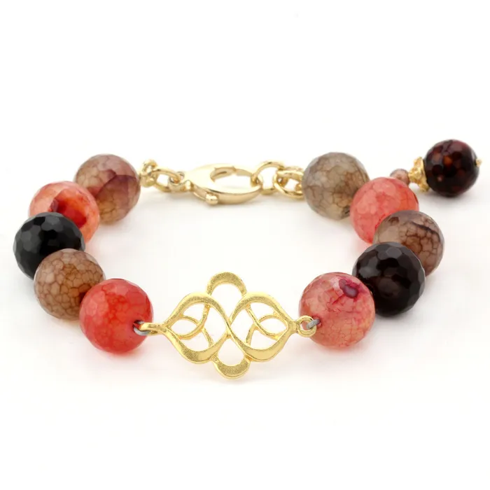 Elisa Ilana Bracelets Lollies Red Agate Bracelet 344513