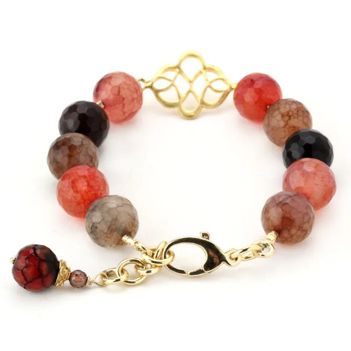 Elisa Ilana Bracelets Lollies Red Agate Bracelet 344513