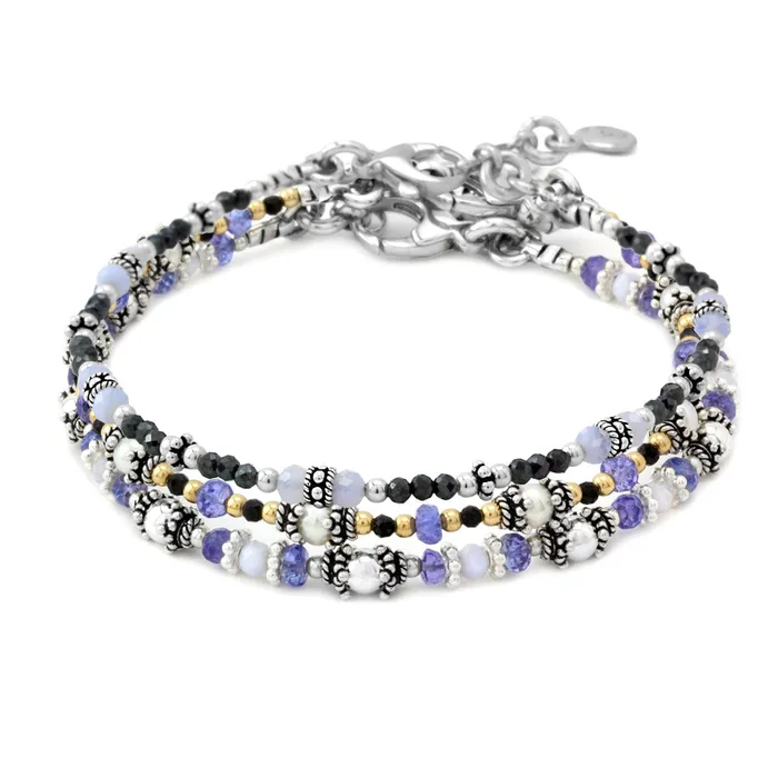 Elisa Ilana Bracelets Mystic Violet Bracelet Stack