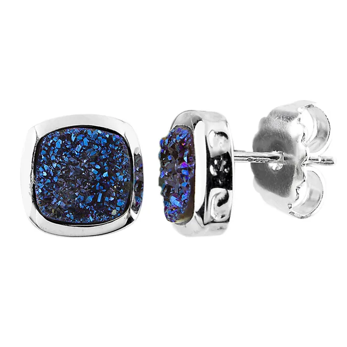 Elisa Ilana Cobalt Drusy Post Earrings341978 Earrings