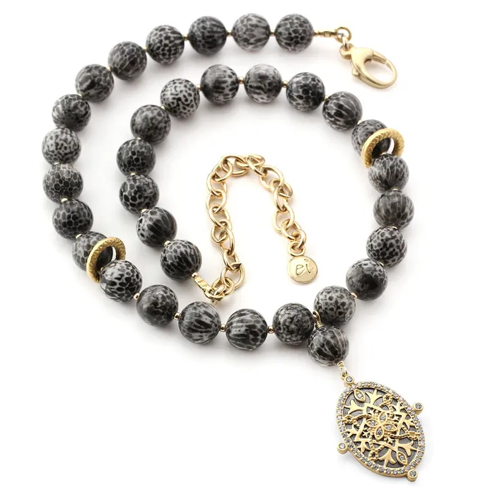 Elisa Ilana Necklaces Bryozoan Coral Necklace349271