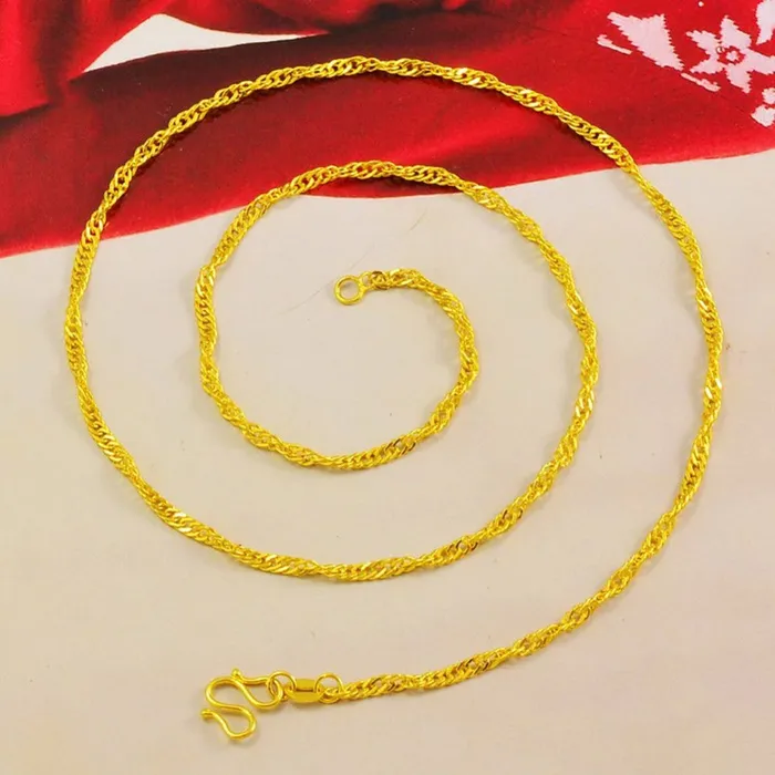 Exquisite Lightning Golden Wave Short Necklace sparklingselections Necklaces Exquisite Lightning Golden Wave Short Necklace sparklingselections Necklaces
