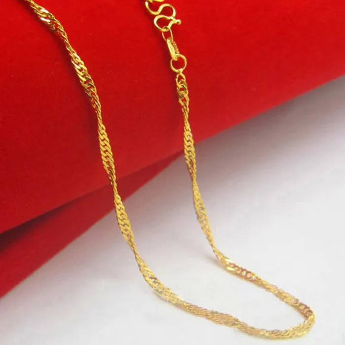 Exquisite Lightning Golden Wave Short Necklace sparklingselections Necklaces Exquisite Lightning Golden Wave Short Necklace sparklingselections Necklaces