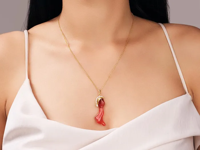 GG GOLD CLR Necklaces GURHAN Rune Gold Opal Pendant Necklace 40x11mm Amorphous Diamond Accents GG GOLD CLR Necklaces GURHAN Rune Gold Opal Pendant Necklace 40x11mm Amorphous Diamond Accents