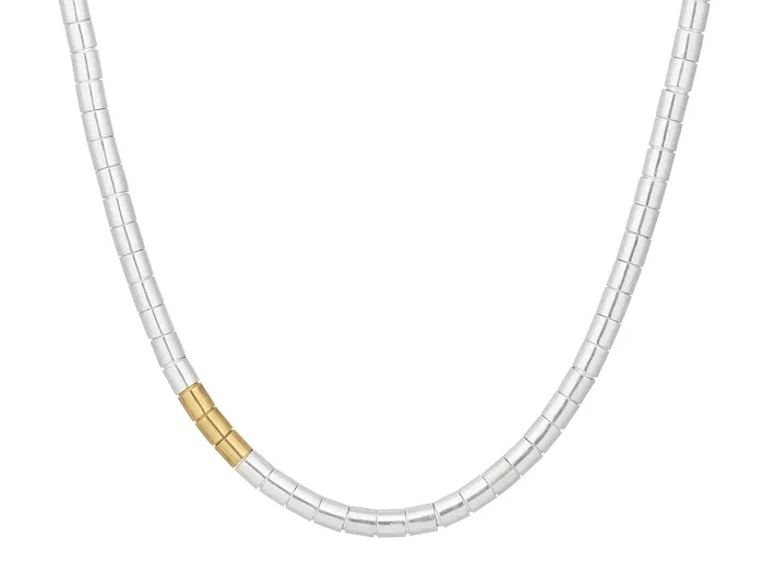 GG SILVER NEW Necklaces GURHAN Vertigo Sterling Silver SingleStrand Beaded Short Necklace Large Tube Beads GG SILVER NEW Necklaces GURHAN Vertigo Sterling Silver SingleStrand Beaded Short Necklace Large Tube Beads