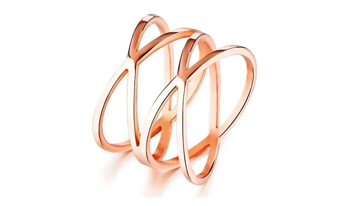 Gold Color Hollow Out Totem Flower Wedding Ring sparklingselections Rings