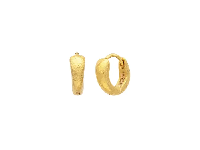 GURHAN Hoopla Gold Hoop Earrings Graduated Hinged GG GOLD TRAD Earrings