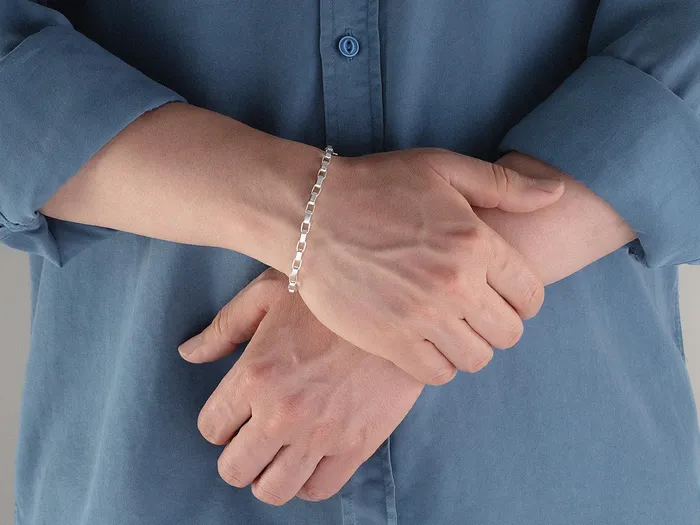 GURHAN Mens Sterling Silver Chain Link Bracelet Oval Links GG SILVER NEW Bracelets GURHAN Mens Sterling Silver Chain Link Bracelet Oval Links GG SILVER NEW Bracelets
