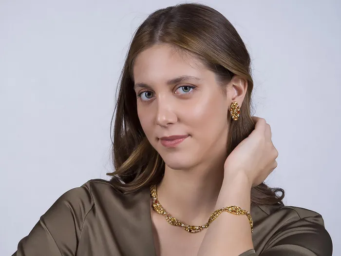 GURHAN Pointelle Gold Mixed Stone All Around SingleStrand Bracelet Oval Clustered Links GG GOLD OOAK Bracelets GURHAN Pointelle Gold Mixed Stone All Around SingleStrand Bracelet Oval Clustered Links GG GOLD OOAK Bracelets