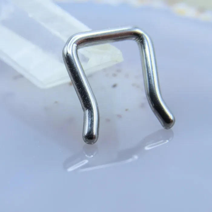 Hide and seek septum ring easy flip up design titanium SirenBodyJewelry Rings