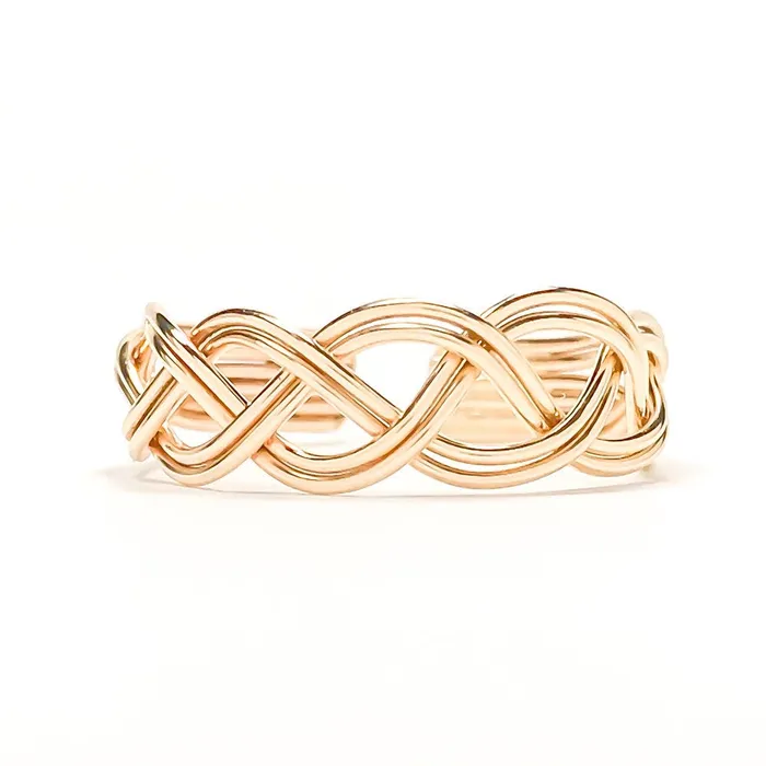 Hoops By Hand Braided Toe Ring 14K Gold Filled Rings