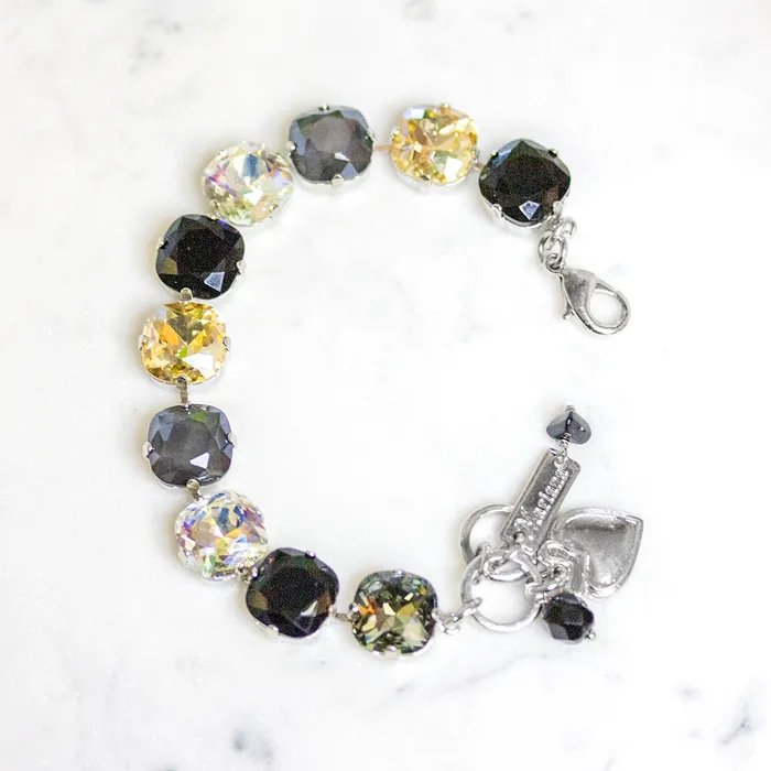 Mariana Bracelets Cushion Cut Bracelet in Black Orchid Mariana Bracelets Cushion Cut Bracelet in Black Orchid