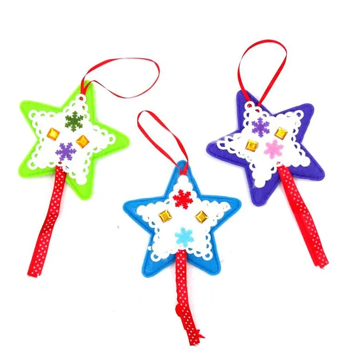 Necklaces sparklingselections Colorful Small Five Star 4Pcs Christmas Tree Star Pendant Decoration Supplies Festival Party Necklaces sparklingselections Colorful Small Five Star 4Pcs Christmas Tree Star Pendant Decoration Supplies Festival Party