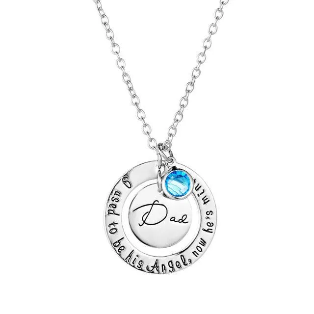 Necklaces sparklingselections I Used To Be HisHer Angel Now Memorial Necklace Necklaces sparklingselections I Used To Be HisHer Angel Now Memorial Necklace