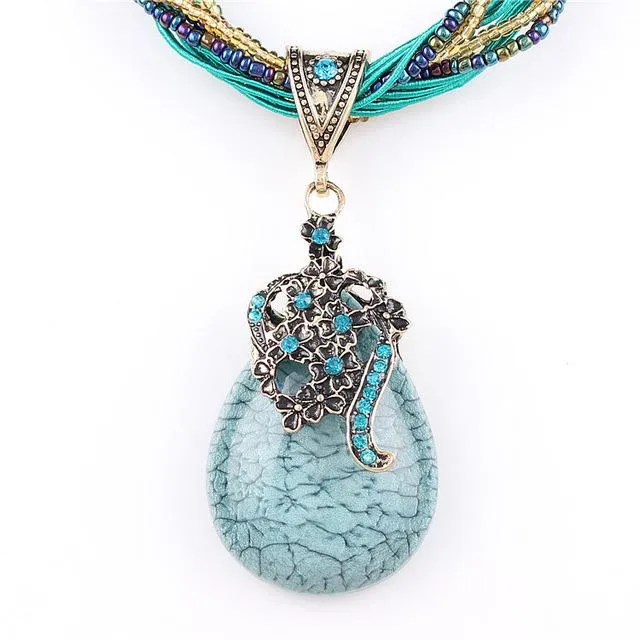 Necklaces sparklingselections Natural Stone Beads Water Drop Pendants Necklace Fashion Womens Necklaces Jewelry Necklaces sparklingselections Natural Stone Beads Water Drop Pendants Necklace Fashion Womens Necklaces Jewelry