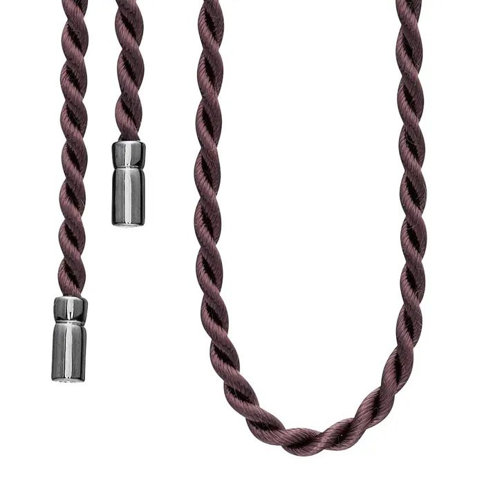 Necklaces STORY STORY by Kranz Ziegler Brown Twist Silk Necklace