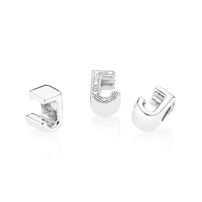 Pandora Charm Necklaces Pandora Letter J Charm Pandora Charm Necklaces Pandora Letter J Charm