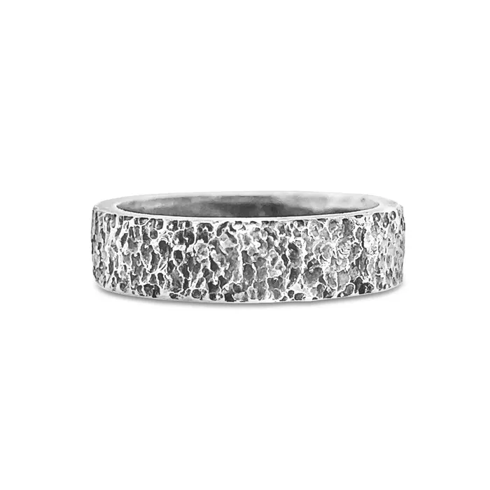 Rings Emily Amey Jewelry Morel Band in 14k White Gold