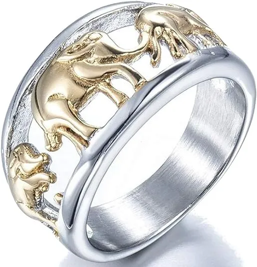 Rings sparklingselections Elephant Stainless steel Ring