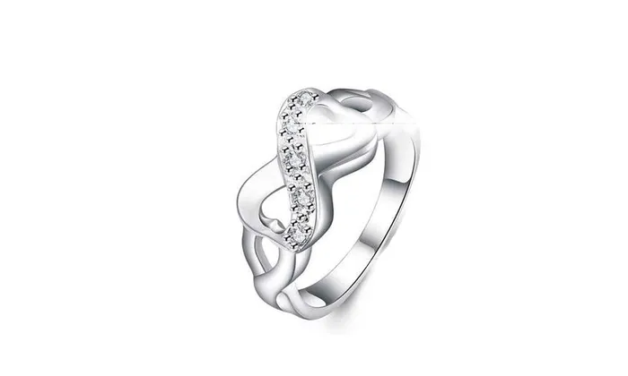 Silver Plated Ring Fine Fashion Zircon 8 Ring sparklingselections Rings