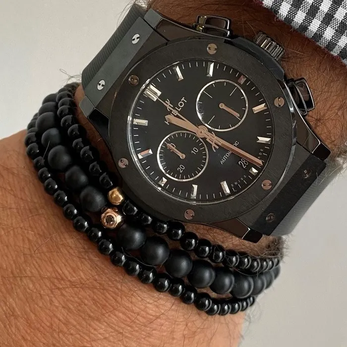 Small Onyx Bead Men Bracelet Alev Collection Bracelets