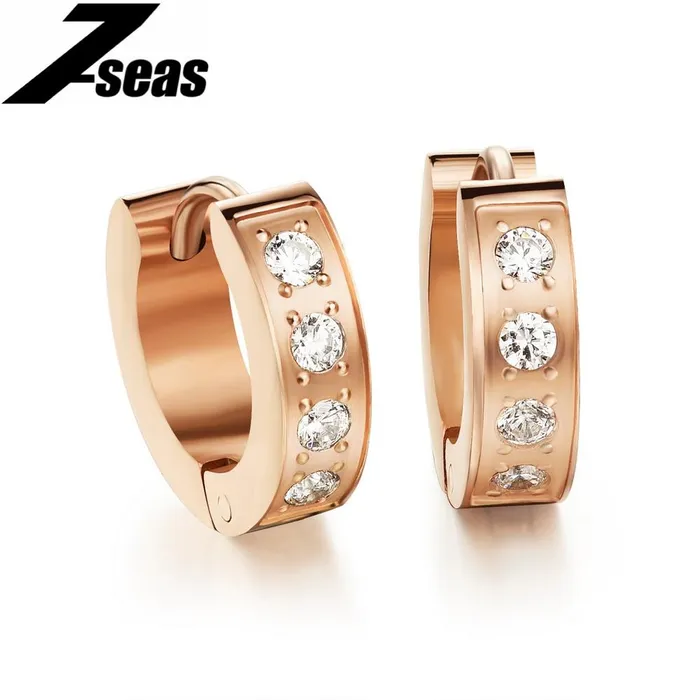 sparklingselections Cubic Zirconia Women Hoop Earrings Earrings