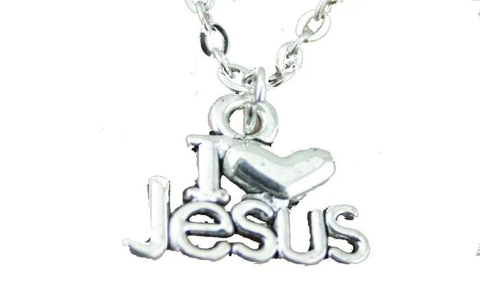 sparklingselections Necklaces I Heart Jesus Pendant Necklace For Women