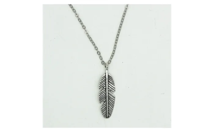 sparklingselections Necklaces New Chain With Retro Feather Pendant Necklace For Women sparklingselections Necklaces New Chain With Retro Feather Pendant Necklace For Women